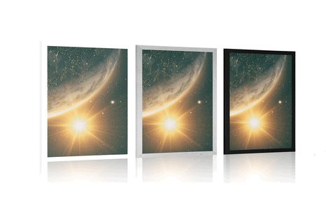 POSTER BLICK AUS DEM WELTRAUM - UNIVERSUM UND STERNE - POSTER