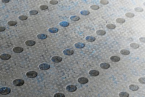 WANDBILD MANDALA AUF GRAUEM UNTERGRUND - BILDER MIT FENG SHUI-MOTIVEN - BILDER