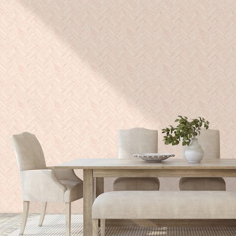 TAPETA ELEGANTNÍ BÉŽOVÁ TEXTURA KOŠÍKOVÉ VAZBY - VZOROVANÉ TAPETY - TAPETY