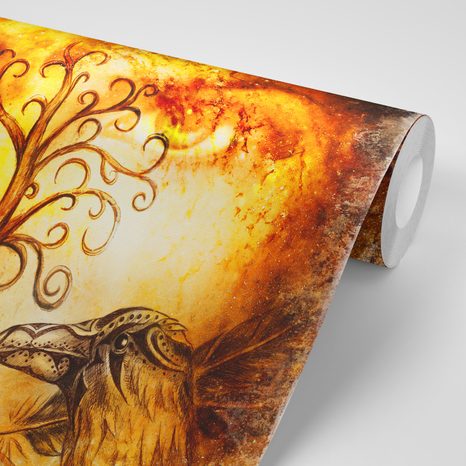 SELBSTKLEBENDE TAPETE BAUM DES LEBENS MIT RABEN - SELBSTKLEBENDE TAPETEN - TAPETEN