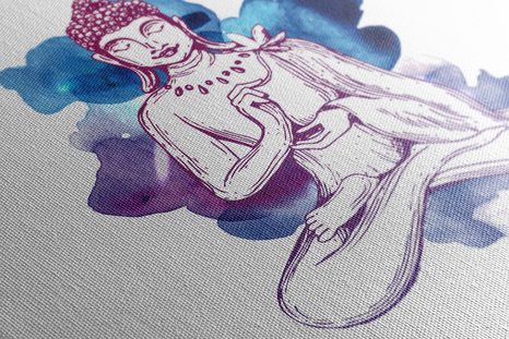 OBRAZ ILUSTRACE BUDHY - OBRAZY FENG SHUI - OBRAZY