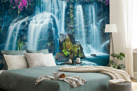 SELBSTKLEBENDE FOTOTAPETE ATEMBERAUBENDER WASSERFALL - SELBSTKLEBENDE TAPETEN - TAPETEN