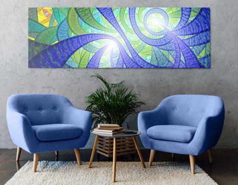 OBRAZ FRAKTÁLNÍ ABSTRAKCE - ABSTRAKTNÍ OBRAZY - OBRAZY