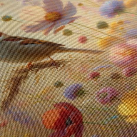 OBRAZ VRABEC NA LETNÍ LOUCE - OBRAZY PTÁCI - OBRAZY