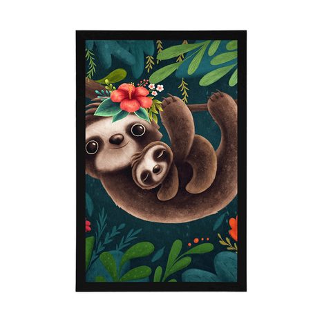 POSTER NIEDLICHE FAULTIERE - TIERE - POSTER