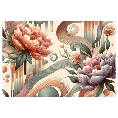 OBRAZ KVĚTY V ABSTRAKTNÍM STYLU - OBRAZY KVĚTŮ - OBRAZY