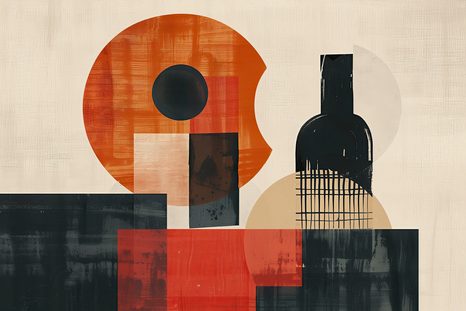 STAMPA SU TELA – JAPANDI NATURA MORTA CON BOTTIGLIA - JAPANDI QUADRI - STAMPE E QUADRI