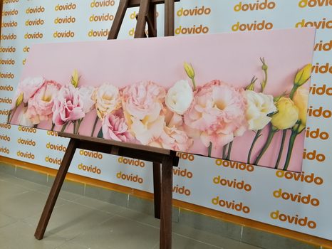 КАРТИНА НА ПЛАТНО – ПАСТЕЛНИ ЦЪФТЯЩИ ЦВЕТЯ - КАРТИНИ С ЦВЕТЯ - КАРТИНИ