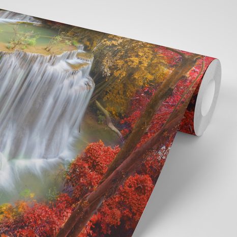 FOTOTAPETA LESNÍ VODOPÁD - TAPETY PŘÍRODA - TAPETY