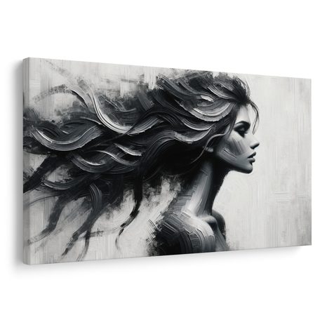 OBRAZ TAJEMNÁ ŽENSKÁ SILUETA - OBRAZY ŽENY - OBRAZY