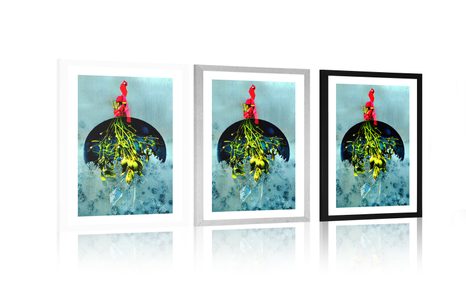 POSTER MIT PASSEPARTOUT MAGISCHER MISTELZWEIG - MOTIVE AUS UNSERER WERKSTATT - POSTER