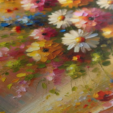 OBRAZ LUČNÍ KVÍTÍ V PAPRSCÍCH - OBRAZY KVĚTŮ - OBRAZY