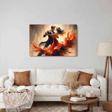 FOTO OP CANVAS DANS IN VURIGE OMARMING - SCHILDERIJEN - MEGA UITVERKOOP TOT 70% 🔥