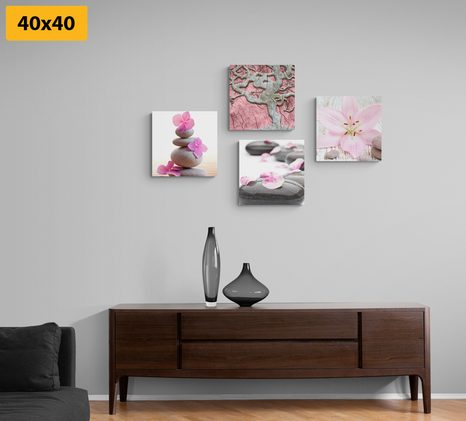 SET DI QUADRI – FENG SHUI IN STILE DELICATO - COLLEZIONI DI QUADRI - STAMPE E QUADRI