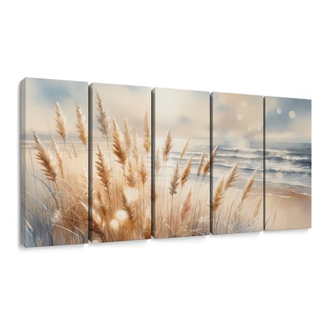 WANDBILD KÜSTEN-PAMPASGRAS - BILDER MEER UND STRAND - BILDER