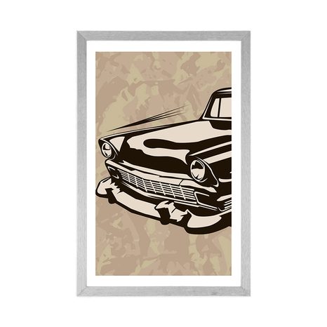 PLAKAT Z PASSE-PARTOUT RETRO WETERAN - VINTAGE I RETRO - PLAKATY