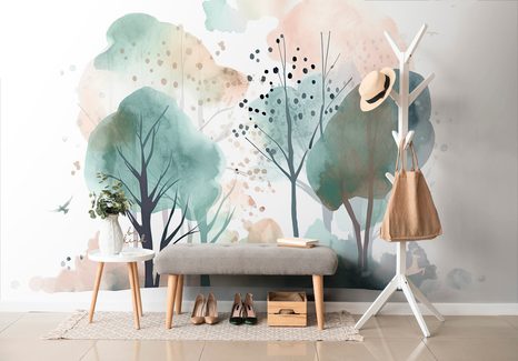 ÖNTAPADÓ TAPÉTA ENYHE FESTETT ERDŐ - ÖNTAPADÓ TAPÉTÁK - TAPÉTÁK