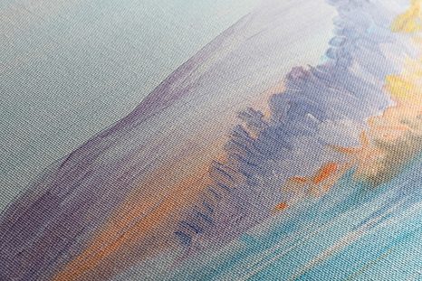 OBRAZ SCENÉRIE HORSKÉHO JEZERA - OBRAZY PŘÍRODY A KRAJINY - OBRAZY