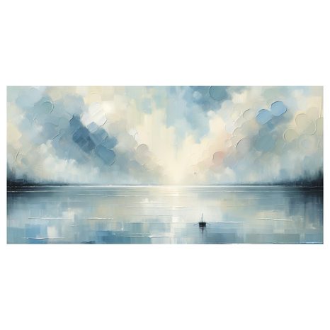 WANDBILD EINSAMKEIT INMITTEN DER RUHE - BILDER MEER UND STRAND - BILDER