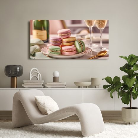 OBRAZ PASTELOVÉ MAKRONKY - OBRAZY JÍDLA A NÁPOJE - OBRAZY