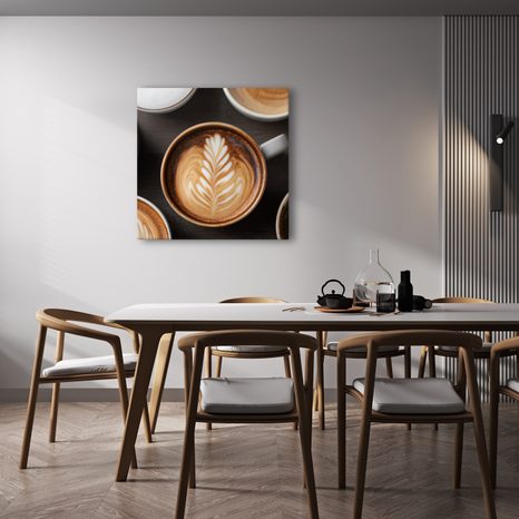 OBRAZ ŠÁLKY KÁVY V DETAILU - OBRAZY JÍDLA A NÁPOJE - OBRAZY