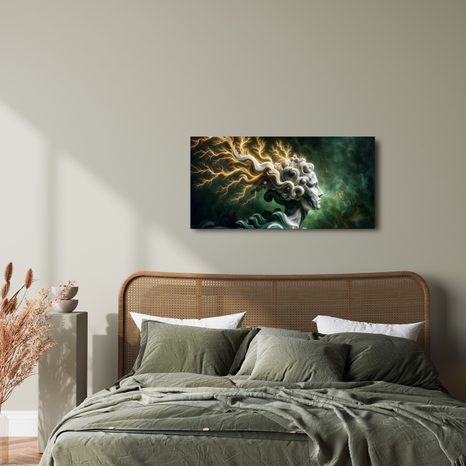 OBRAZ MYSTICKÁ ŽENA S BLESKY VE VLASECH - OBRAZY ŽENY - OBRAZY