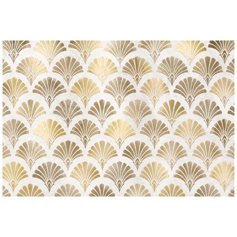 TAPÉTA ARANY ART DECO KAGYLÓK - MINTÁS TAPÉTÁK - TAPÉTÁK