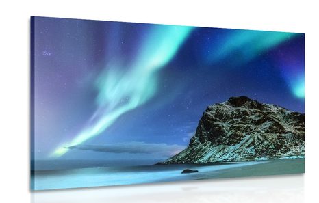 WANDBILD POLARLICHT IN NORWEGEN - BILDER VON NATUR UND LANDSCHAFT - BILDER