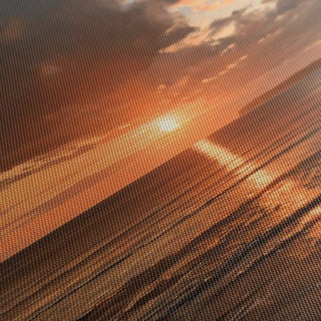 CANVASTAVLA DRAMATISK HIMMEL ÖVER KUSTEN - TAVLOR MED SOLUPPGÅNG OCH SOLNEDGÅNG - TAVLOR