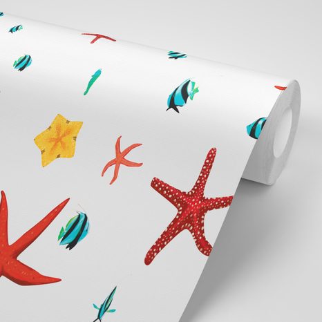 TAPETE SCHÄTZE DES MEERES - TAPETEN MIT NATURMOTIVEN - TAPETEN