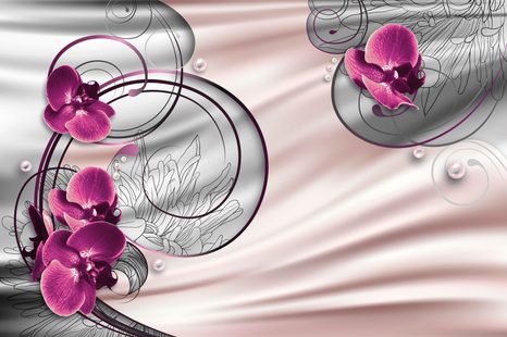 SELBSTKLEBENDE TAPETE ORCHIDEE DER FREUDE - SELBSTKLEBENDE TAPETEN - TAPETEN