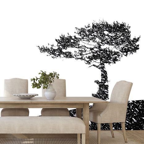 SELF ADHESIVE WALLPAPER TREE SILHOUETTE - SELF-ADHESIVE WALLPAPERS - WALLPAPERS