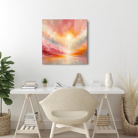 OBRAZ ZLATÉ RÁNO V BARVÁCH - OBRAZY VÝCHOD A ZÁPAD SLUNCE - OBRAZY