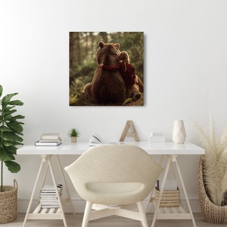 WANDBILD WALDHARMONIE - WANDBILDER BÄREN - BILDER