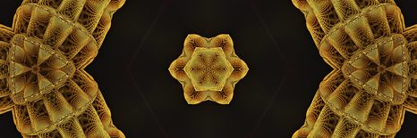 TABLOU MANDALA INTERESANTĂ AURIE - TABLOURI FENG SHUI - TABLOURI