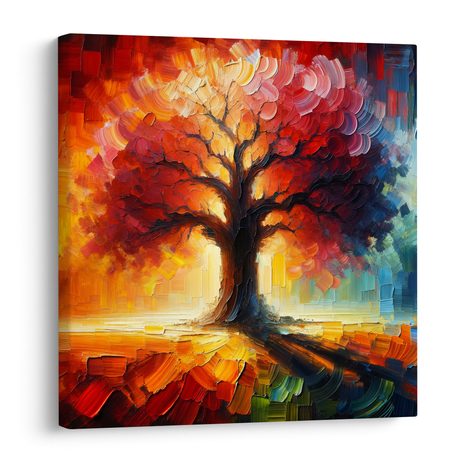 OBRAZ STROM ŽIVOTA V OHNIVÉM SVĚTLE - OBRAZY STROMY ŽIVOTA - OBRAZY