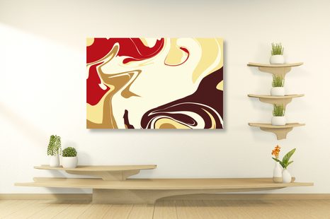 OBRAZ ABSTRAKTNÍ VZOR JEDNOTLIVÝCH MATERIÁLŮ - ABSTRAKTNÍ OBRAZY - OBRAZY