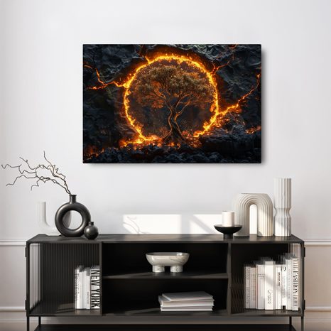 SLIKA DRVO ŽIVOTA U PLAMENU - SLIKE STABLA ŽIVOTA - SLIKE