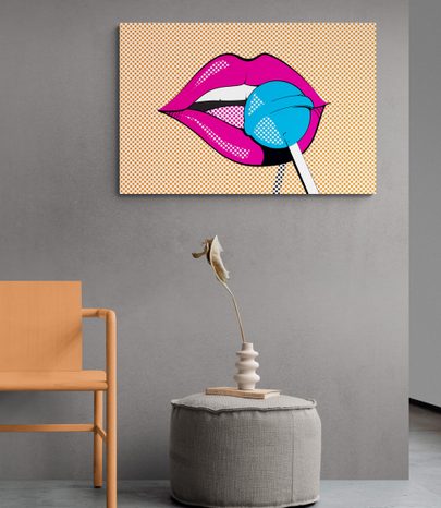 WANDBILD POP-ART-LUTSCHER - POP-ART-BILDER - BILDER