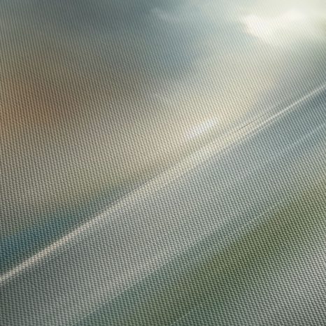 WANDBILD NEBLIGES PANORAMA MIT WASSERFLÄCHE - ABSTRAKTE BILDER - BILDER