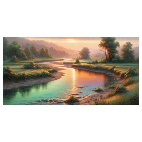 OBRAZ KLIDNÁ HLADINA - OBRAZY PŘÍRODY A KRAJINY - OBRAZY