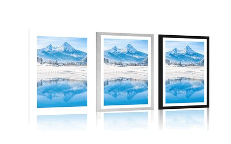 POSTER – PAESAGGIO INNEVATO NELLE ALPI - NATURA - POSTER