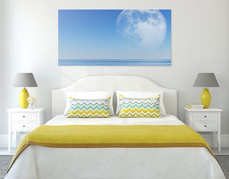 TABLEAU SUR TOILE – LUNE AU-DESSUS DE LA MER - TABLEAUX - 🔥 VENTE TOTALE