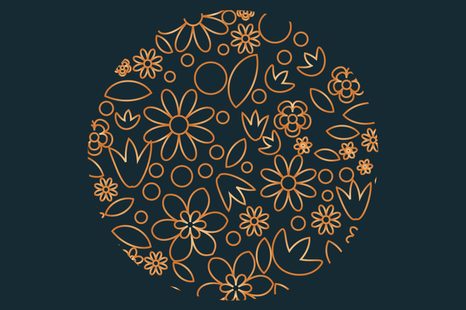 SELBSTKLEBENDE TAPETE VOLKSMOTIV AUF DUNKLEM HINTERGRUND - SELBSTKLEBENDE TAPETEN - TAPETEN