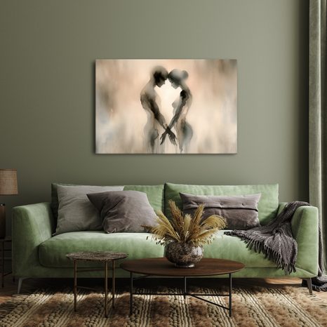 WANDBILD VERLOREN INEINANDER - BILDER MIT LIEBESMOTIVEN - BILDER