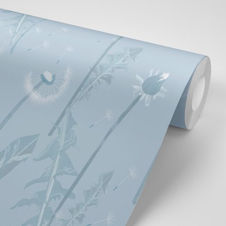 CARTA DA PARATI – FRAGILITÀ DEL SOFFIONE - CARTA DA PARATI CON FIORI - CARTA DA PARATI