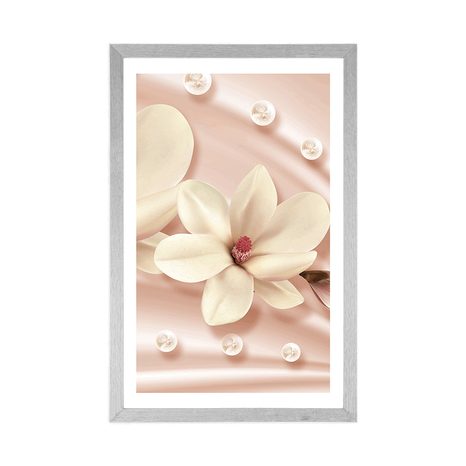 AFFICHE – MAGNOLIA LUXUEUX - FLEURS - AFFICHES