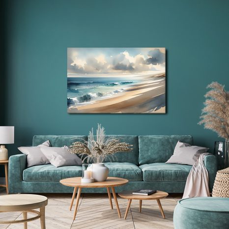 OBRAZ TAHY MOŘE NA PLÁTNĚ - OBRAZY MOŘE A PLÁŽ - OBRAZY