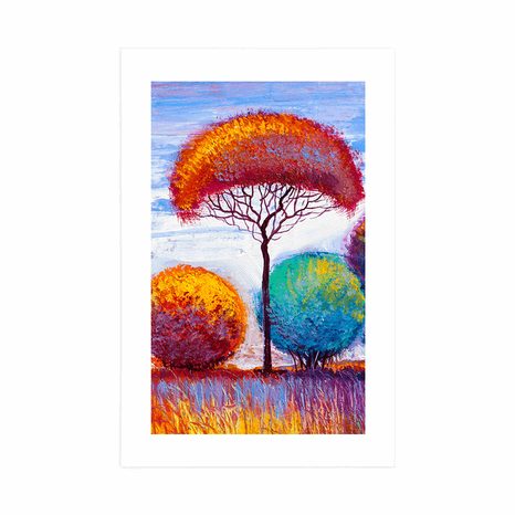 POSTER WITH MOUNT AUTUMN FOREST - NATURE - POSTERS