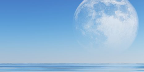 TABLEAU SUR TOILE – LUNE AU-DESSUS DE LA MER - TABLEAUX - 🔥 VENTE TOTALE
